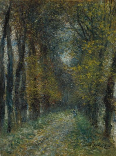 Overbygd gangvei, 1872 av Pierre-Auguste Renoir