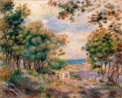 Landskap ved Beaulieu, 1899. av Pierre Auguste Renoir