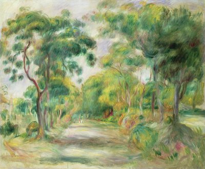 Landskap av Midi (olje på lerret) av Pierre Auguste Renoir