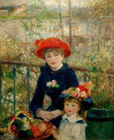De to søstrene (på terrassen) av Pierre Auguste Renoir