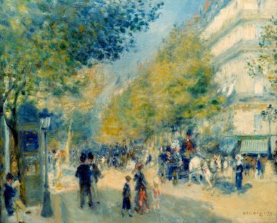 De store bulevardene av Pierre Auguste Renoir