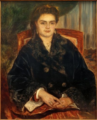 Fru Edouard Bernier av Pierre Auguste Renoir