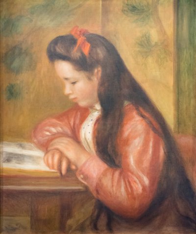 Mademoiselle Genevieve Caillebotte, den fremtidige Madame Chardeau, ca. 1895 (olje på lerret) av Pierre Auguste Renoir
