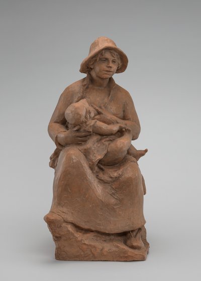 Barselskap: Madame Renoir og sønn, ca. 1916. av Pierre Auguste Renoir