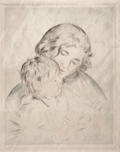 Mor og barn av Pierre Auguste Renoir