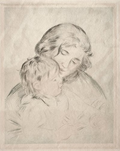 Mor og barn, 1896. av Pierre Auguste Renoir