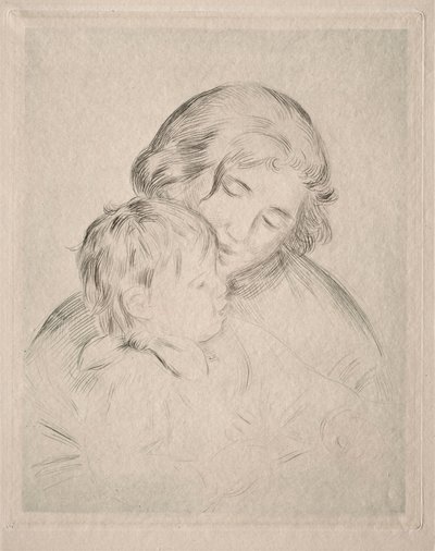 Mor og barn. av Pierre Auguste Renoir