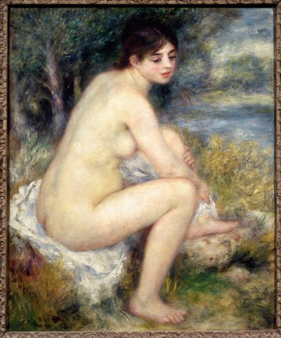 Naken kvinne i et landskap av Pierre-Auguste Renoir
