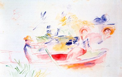 På elvebredden, 1900-tallet av Pierre Auguste Renoir