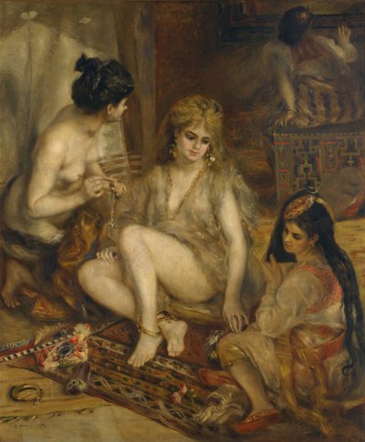 Parisiennes i algerisk kostymeharem, 1872 av Pierre Auguste Renoir