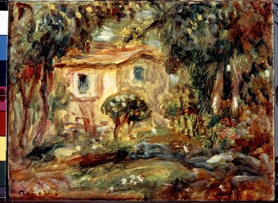Landsbygda. Le Canet. Maleri av Pierre Auguste Renoir (Pierre-Auguste Renoir av Pierre Auguste Renoir