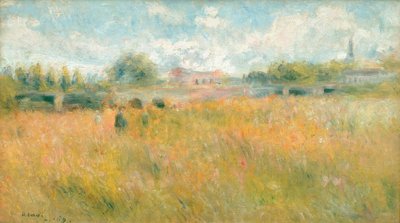 Landskap langs Seinen i Rueil av Pierre Auguste Renoir