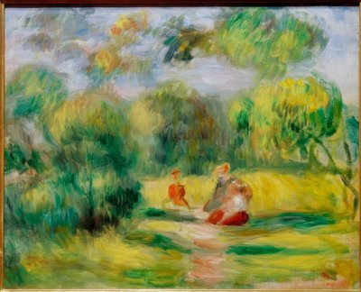 Karakterer i et landskap av Pierre Auguste Renoir