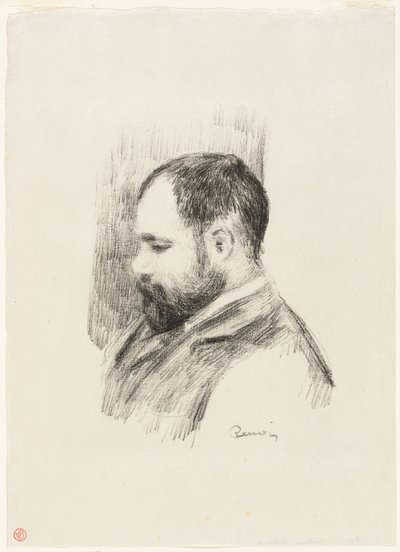 Portrett av Ambroise Vollard av Pierre Auguste Renoir