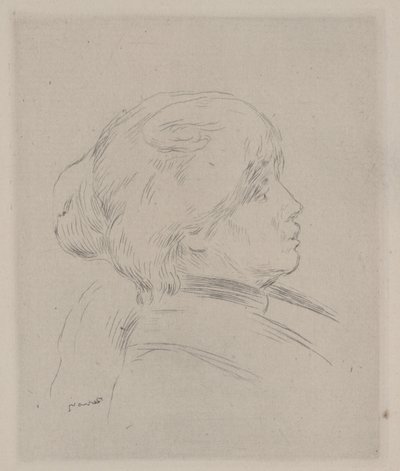 Portrett av Berthe Morisot av Pierre Auguste Renoir
