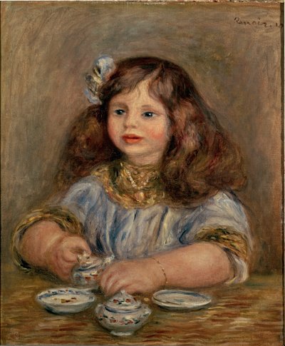 Portrett av Genevieve Bernheim de Villers (1907-1936), fremtidig grevinne Jean de la Chapelle av Pierre Auguste Renoir