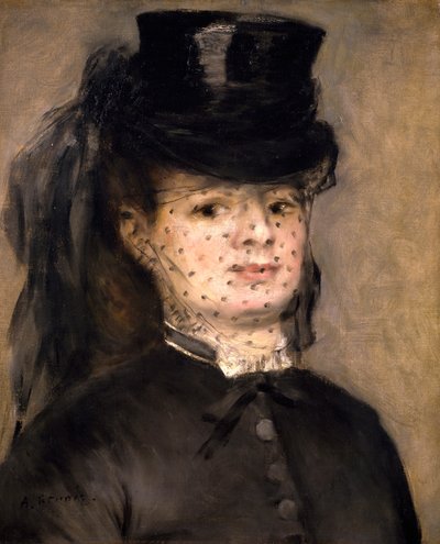 Portrett av Madame Darras, født Henriette Oudiette, kone til kaptein Paul Darras (Studie for Amazonas i 1873) av Pierre Auguste Renoir
