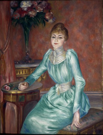Portrett av Madame de Bonnieres (olje på lerret av Pierre Auguste Renoir