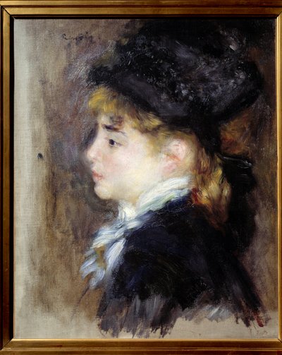 Portrett av Margot. Maleri av Pierre Auguste Renoir (1841-1919) av Pierre Auguste Renoir