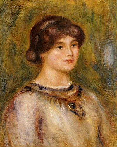 Porträt von Marie Lestringuez von Pierre Auguste Renoir