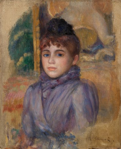 Portrett av en ung kvinne av Pierre Auguste Renoir