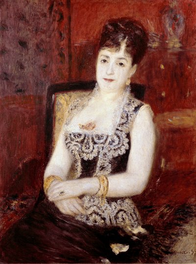 Portrett av grevinnen av Pourtales. Maleri av Pierre Auguste Renoir (Pierre-Auguste av Pierre Auguste Renoir