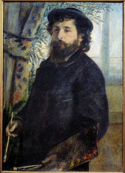 Portrett av maleren Claude Monet (1840-1926) Maleri av Pierre Auguste Renoir (1841-1919) 1875 Søn. 0,85x0,6 m Paris, musee d