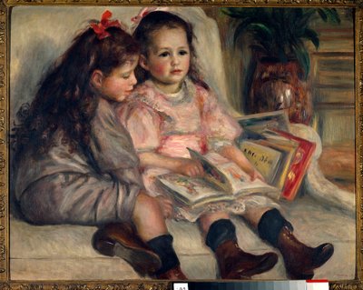 Portretter av barn (barna til Martial Caillebotte). 1895 av Pierre Auguste Renoir