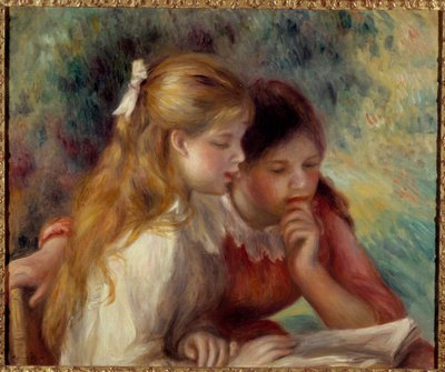 Lesemaleri av Pierre Auguste Renoir (1841-1919) 1800-tallets søn. 0,55x0,65 m Paris, musee d
