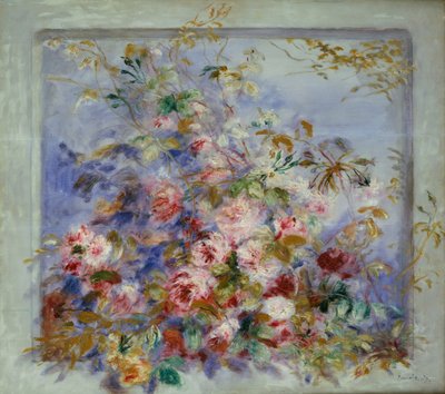 Roser i et vindu, 1879 av Pierre Auguste Renoir