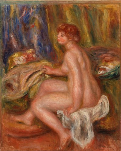 Sitter naken på rommet av Pierre Auguste Renoir