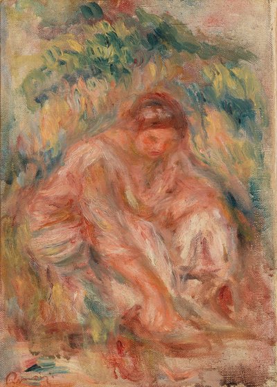 Skisse av en kvinne av Pierre Auguste Renoir