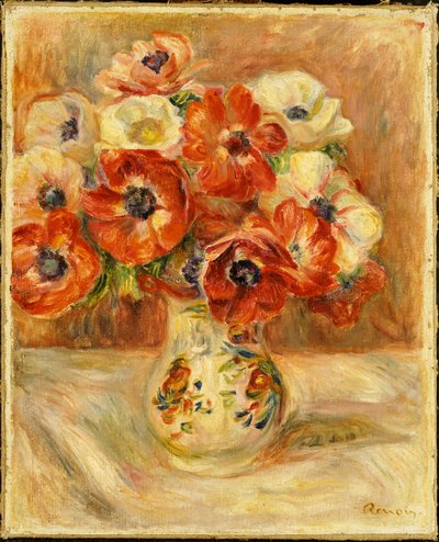 Stilleben med anemoner av Pierre Auguste Renoir