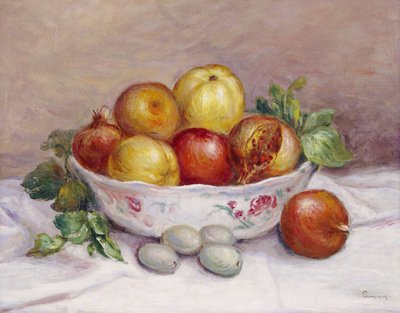 Stilleben med et granateple av Pierre Auguste Renoir
