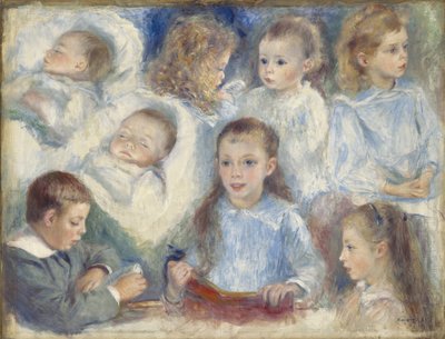 Studien von Köpfen von Pierre Auguste Renoir