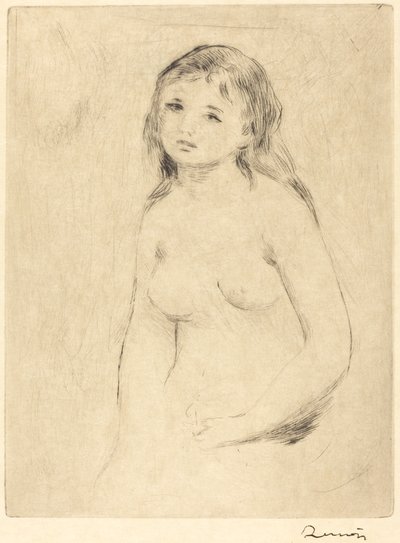Study for a Bather Etude pour une baigneuse, sent på 1800- og tidlig på 1900-tallet. av Pierre Auguste Renoir