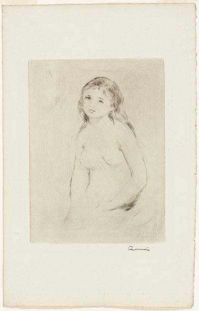 Studie für eine weibliche Badende von Pierre-Auguste Renoir