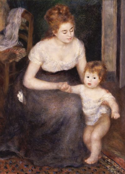 Det første trinnet, 1876 av Pierre Auguste Renoir