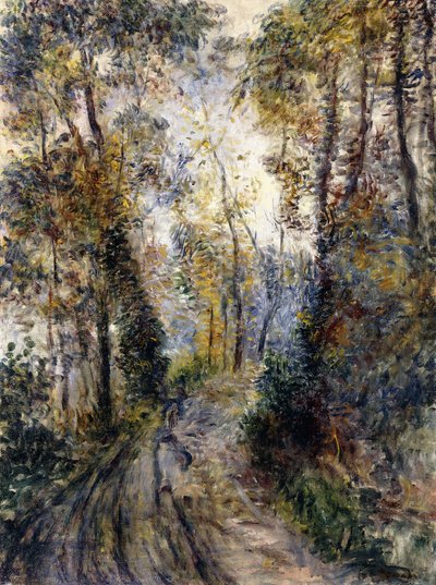 Skogsstien, 1871 av Pierre Auguste Renoir