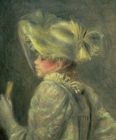 Den hvite hatten av Pierre Auguste Renoir