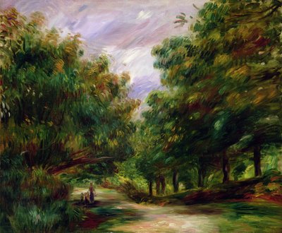 Veien nær Cagnes, 1905 av Pierre Auguste Renoir