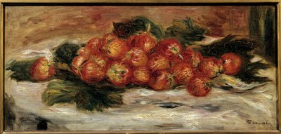 Jordbærene. Maleri av Pierre Auguste Renoir (1841-1919) av Pierre Auguste Renoir