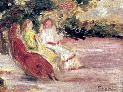 Tre kvinner i parken av Pierre Auguste Renoir