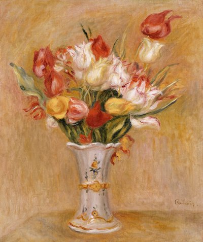 Tulipaner av Pierre Auguste Renoir