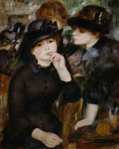 To jenter i svart, 1880-1882. av Pierre Auguste Renoir