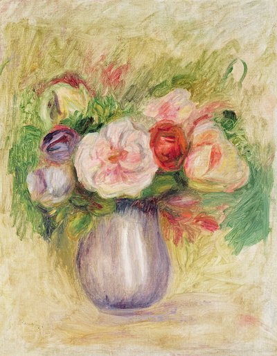 Vase med blomster av Pierre Auguste Renoir