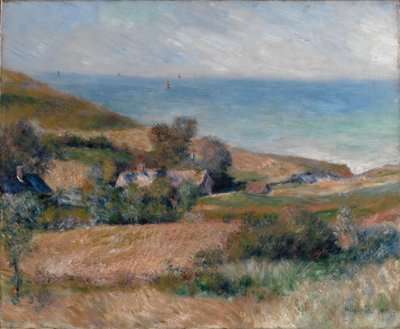 Utsikt over havkysten nær Wargemont i Normandie, 1880 av Pierre Auguste Renoir