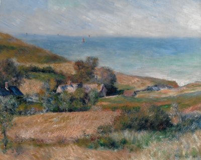 Utsikt over havkysten nær Wargemont i Normandie, 1880. av Pierre Auguste Renoir