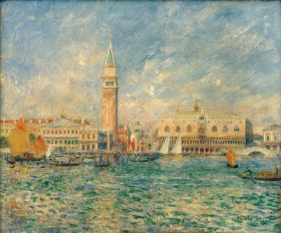 Utsikt over Venezia (Dogepalasset) av Pierre Auguste Renoir