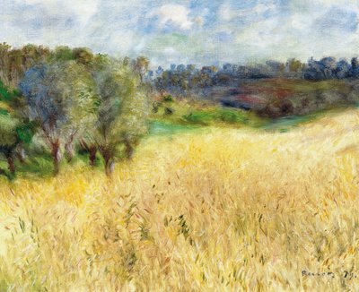 Wheatfield, 1879 av Pierre Auguste Renoir